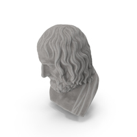 Euripedes Stone Bust PNG & PSD Images