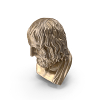 Euripedes Bronze Bust PNG & PSD Images