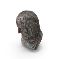 Euripedes Bronze Outdoor Bust PNG & PSD Images