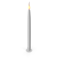 Electric Taper Long Candle PNG & PSD Images