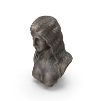 Woman Bronze Outdoor Bust PNG & PSD Images