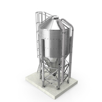 Galvanized Feed Storage Bin PNG & PSD Images