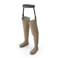 Hip Boot for Hunting and Fishing Sand PNG & PSD Images