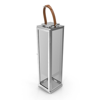 Large Aluminium and Glass Lantern with Handle PNG & PSD Images