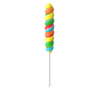 Multi Colored Lollipop Twist Candy PNG & PSD Images