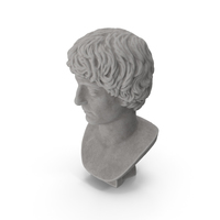 Young Man Stone Bust PNG & PSD Images