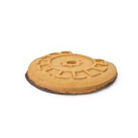 Bitten Christmas Chocolate Biscuit PNG & PSD Images