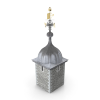 Ancient Tower of Castle with Weather Vane PNG & PSD Images
