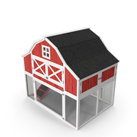 Chicken Coop Red PNG & PSD Images
