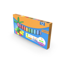 Multi Colored Plasticine Modelling Clay Box Set PNG & PSD Images