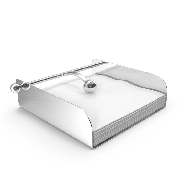 Napkin Holder Stainless Steel Full PNG & PSD Images