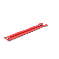 Open End Nylon Coil Zipper Red PNG & PSD Images