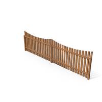Rustic Garden Wood Fence PNG & PSD Images