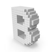 Voxel B PNG & PSD Images