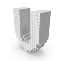 Voxel U PNG & PSD Images