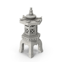 Pagoda Lantern Garden Statue White PNG & PSD Images