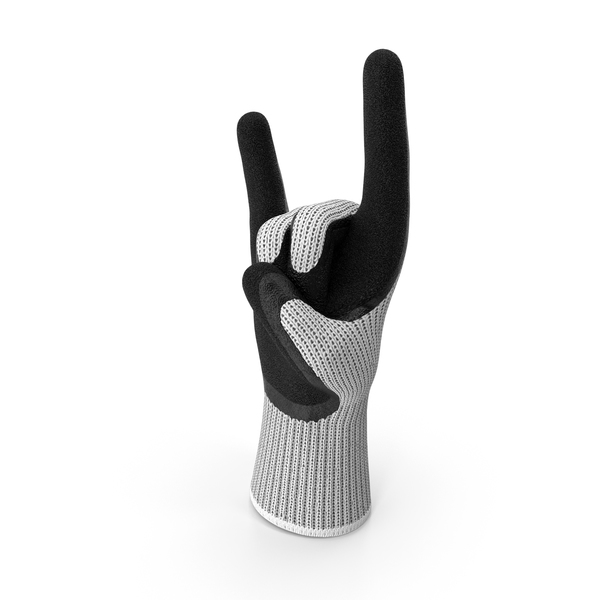 Safety Work Gloves Sign of the Horns PNG & PSD Images