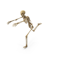Worn Skeleton Chasing PNG & PSD Images
