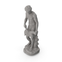 Satyr with Wineskin Stone PNG & PSD Images