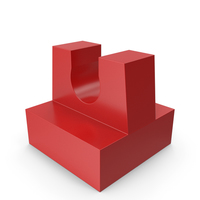 Building Toy Brick Holder Up Right 1x1 PNG & PSD Images