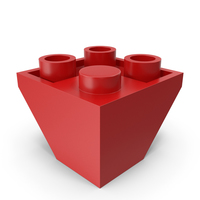 Building Toy Brick Roof Tile Inverted Corner 2x2 45 PNG & PSD Images