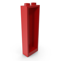Building Toy Brick Wall Element 1x2x5 PNG & PSD Images