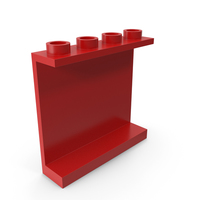 Building Toy Brick Wall Element 1x4x3 PNG & PSD Images
