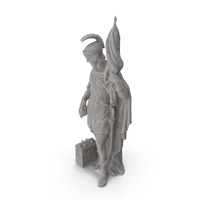 St. Florian Stone Statue PNG & PSD Images