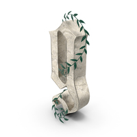 Small Letter G with Decorative Leaves PNG & PSD Images