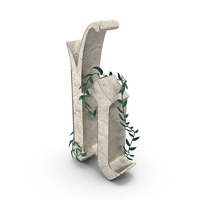 Small Letter H with Decorative Leaves PNG & PSD Images