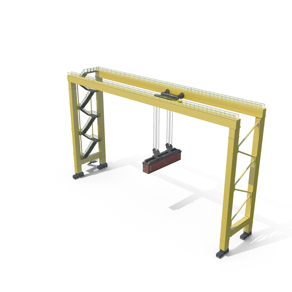 RTG Crane Yellow PNG & PSD Images