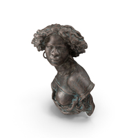 Woman Bronze Outdoor Bust PNG & PSD Images
