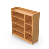 Wooden Bookshelf PNG & PSD Images
