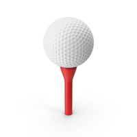 Golf Ball Stand Red PNG & PSD Images