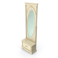 Victorian Cupboard Battered Mirror PNG & PSD Images