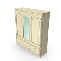 Victorian Cupboard Wardrobe Battered Mirror 010 PNG & PSD Images