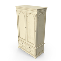 Victorian Wardrobe Cupboard Battered 011 PNG & PSD Images