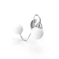 Double White Wall Lamp PNG & PSD Images