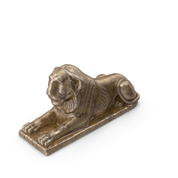 Lion Entrance Decor Bronze PNG & PSD Images