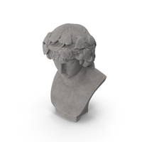 Dionysus with Ivy Stone Bust PNG & PSD Images