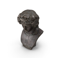 Dionysus with Ivy Bronze Outdoor Bust PNG & PSD Images