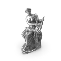 Terpsichore Metal Statue PNG & PSD Images