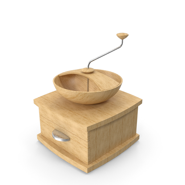 Wooden Coffee Pepper Manual Grinder Mill PNG & PSD Images