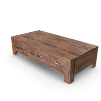 Wooden Coffee Table Dresser PNG & PSD Images