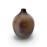 Yellow Dark Glass Vase 2 PNG & PSD Images