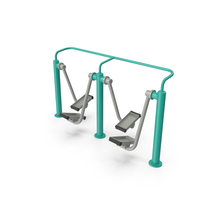 OutDoor Fitness Walking Machine Double Pos  New PNG & PSD Images