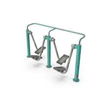 OutDoor Fitness Walking Machine Double Pos  Used PNG & PSD Images