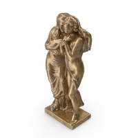 Women in Sorrow Bronze PNG & PSD Images