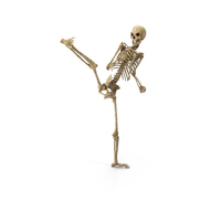 Worn Skeleton high kick PNG & PSD Images