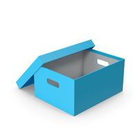 蓝色盒子打开PNG和PSD图像